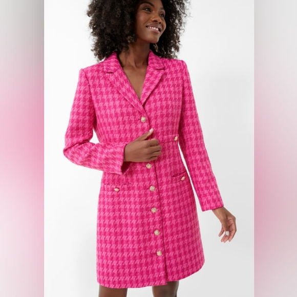 Pomander Place Dresses & Skirts - $198 Tuckernuck Pomander Place Magenta Tweed Stacie Dress Xl